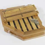 Premium Bamboo 3-Tier Corner Dish Rack – Space-Saving Plate Organizer & Kitchen Shelf