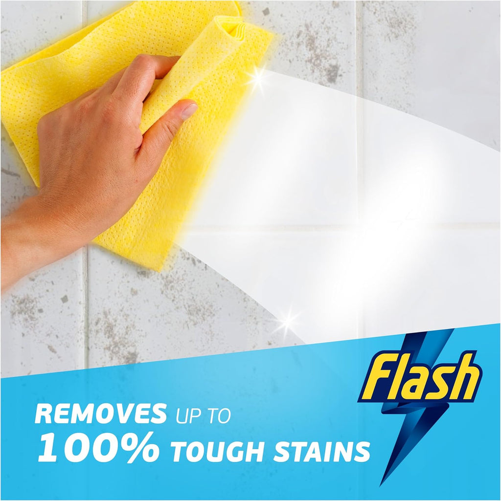 Flash Bathroom Cleaner Spray, 8 Litres (800 ml x 10), Bathroom Cleaning, Limescale Remover & Long Lasting Shine With Febreze Freshness, Bath Cleaner