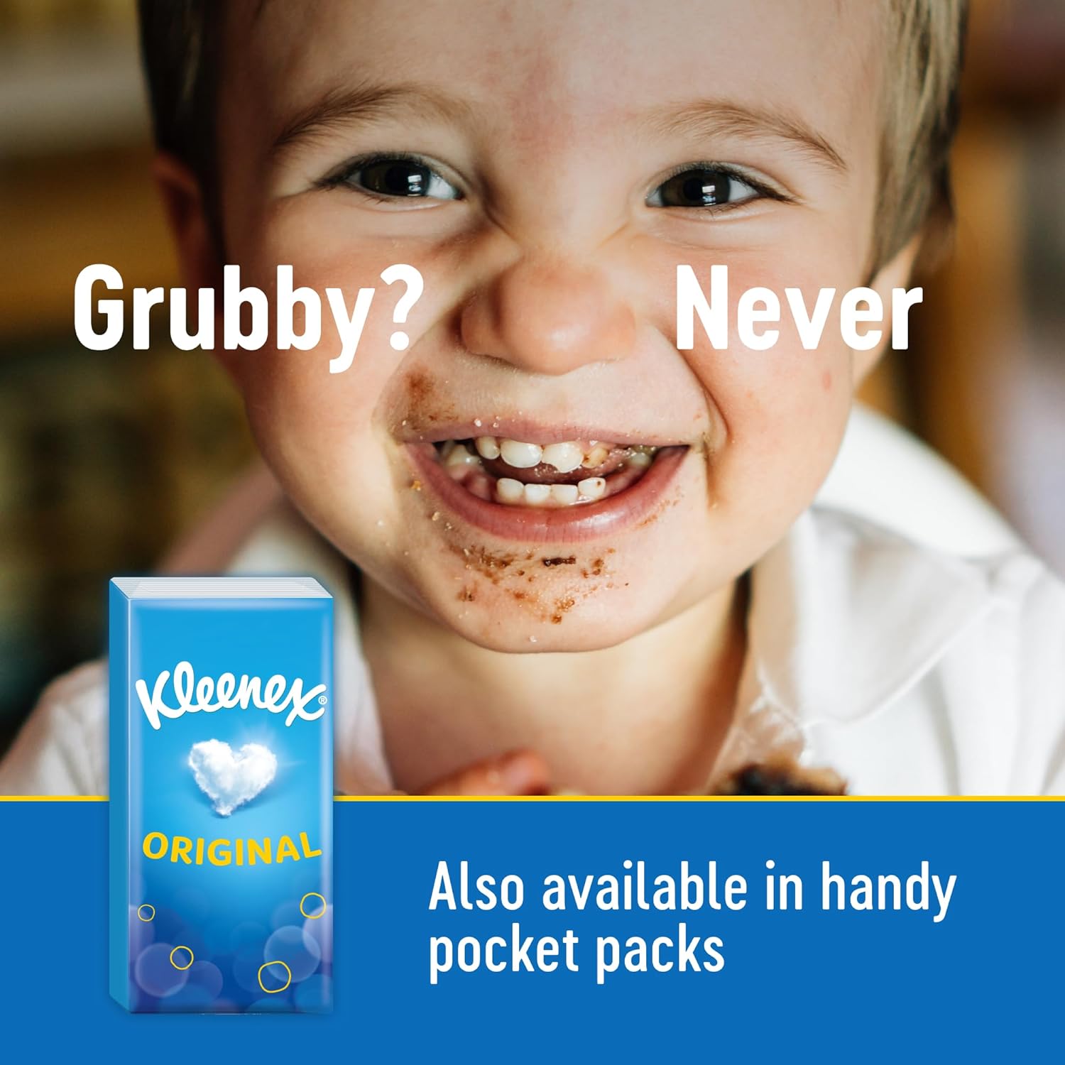 Kleenex Original Facial Tissues - Pack of 12 Tissue Boxes - Soft Tissues for Everyday Use - Gentle on Your Family's Skin with a Touch of Cotton