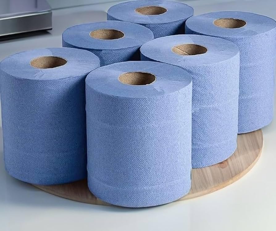 Cuddle Mega Tissue Rolls Bundle Set – 45 Luxury 3-Ply Toilet Rolls, 24 Kitchen Rolls, 6 Multipurpose Blue Rolls – Bulk Buy Savings, Ultra-Soft, Durable, Eco-Friendly Design