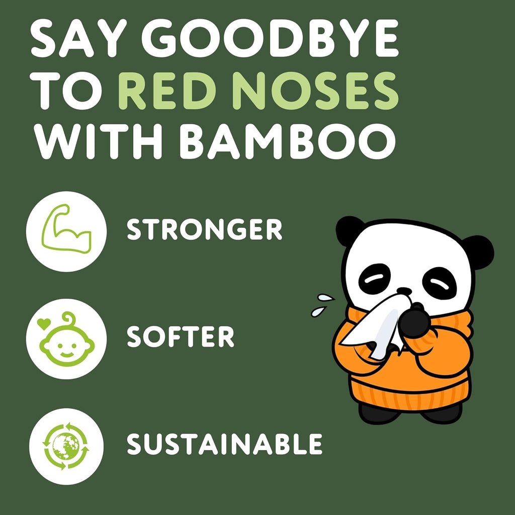 The Cheeky Panda Bamboo Facial Tissues Box Multipack | 12 Boxes of Tissues (960 Tissues) | Silky Soft and Sustainable Face Tissues