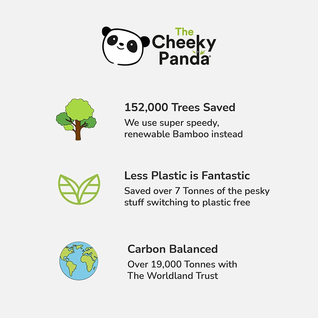 The Cheeky Panda Bamboo Kitchen Roll | 10 Kitchen Rolls - 1000 Super Strong Sheets | Naturally Strong and Absorbent Plastic Free Kitchen Paper Towels