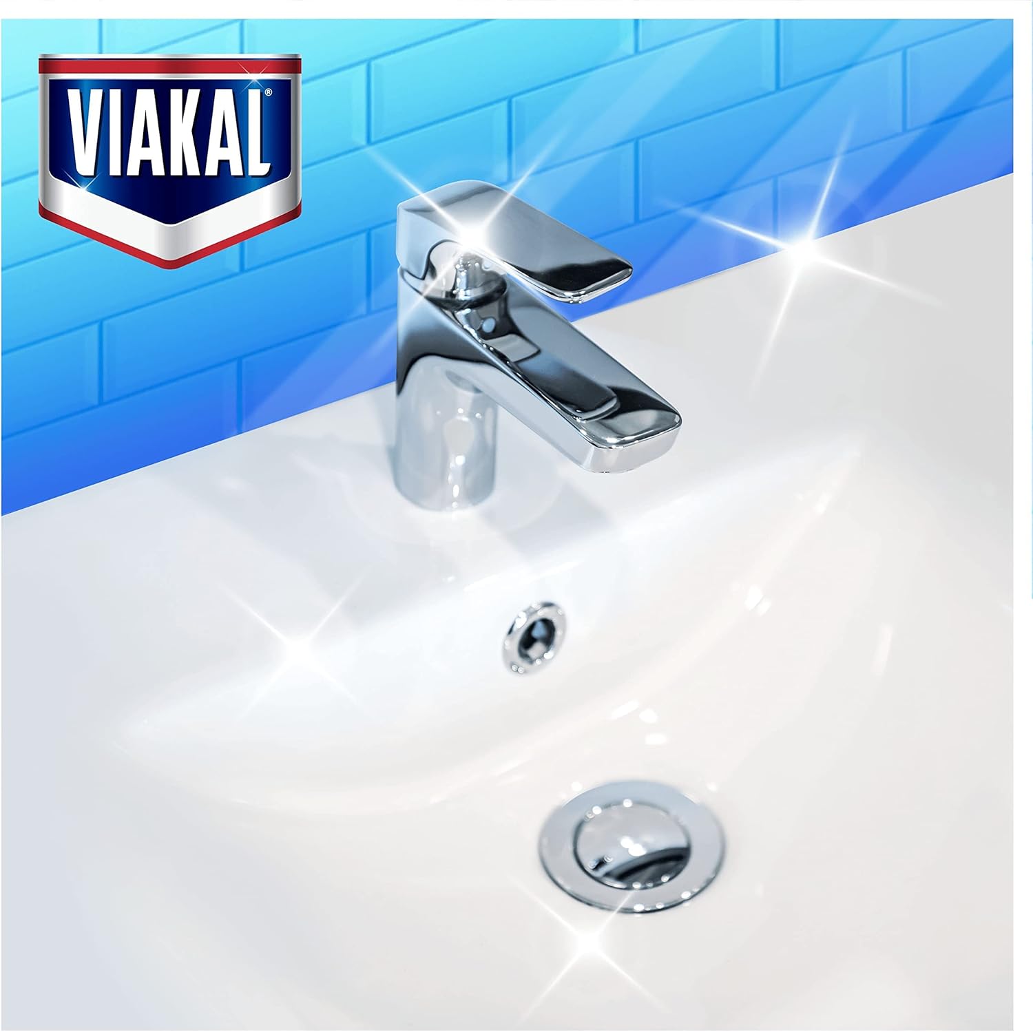 Viakal Limescale Remover Spray, Classic, Cleaning Products, Bathroom Cleaner Spray, 5 Litre (500 ml x 10), Toilet Cleaner Limescale Remover