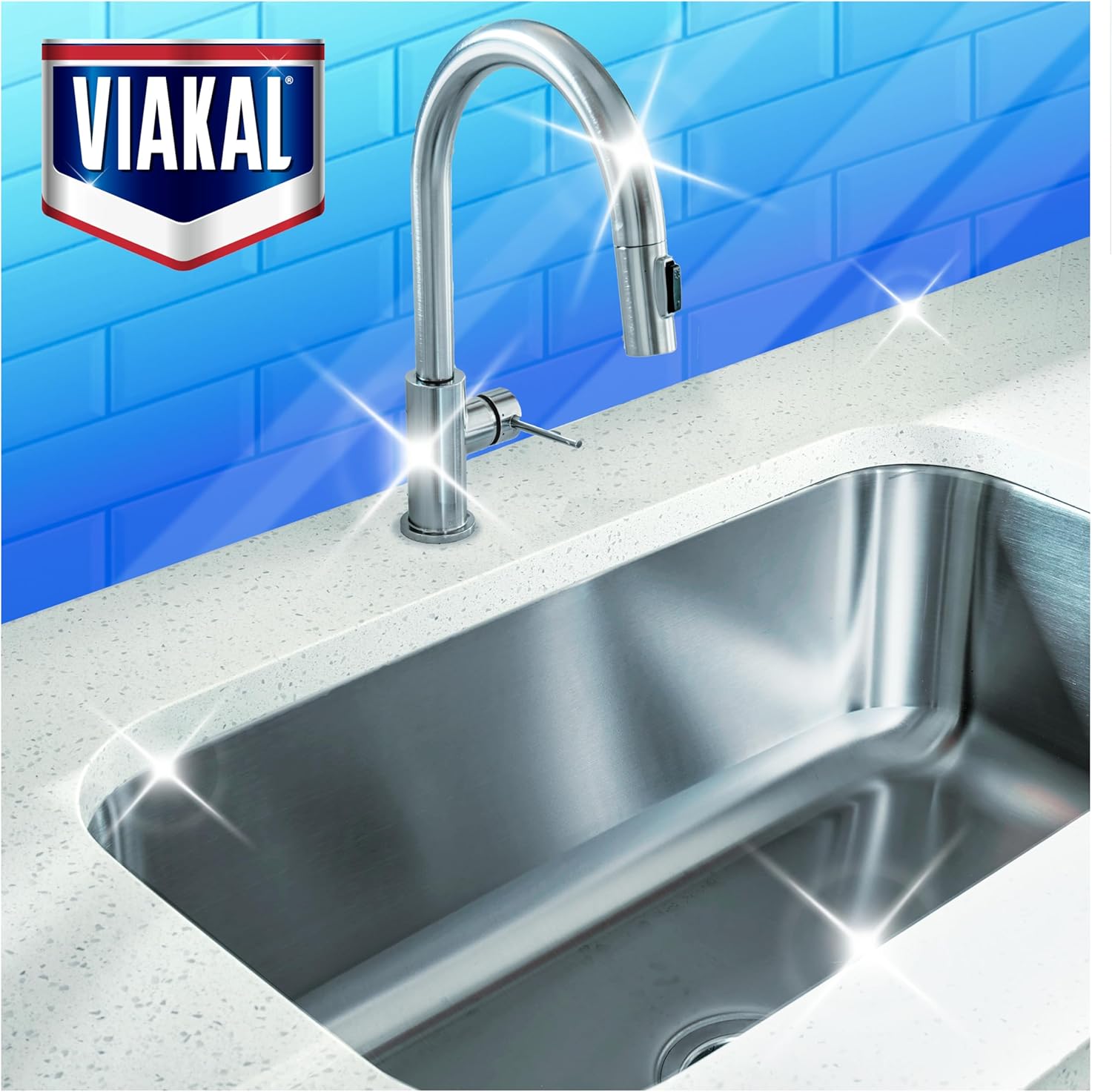 Viakal Limescale Remover Spray, Classic, Cleaning Products, Bathroom Cleaner Spray, 5 Litre (500 ml x 10), Toilet Cleaner Limescale Remover