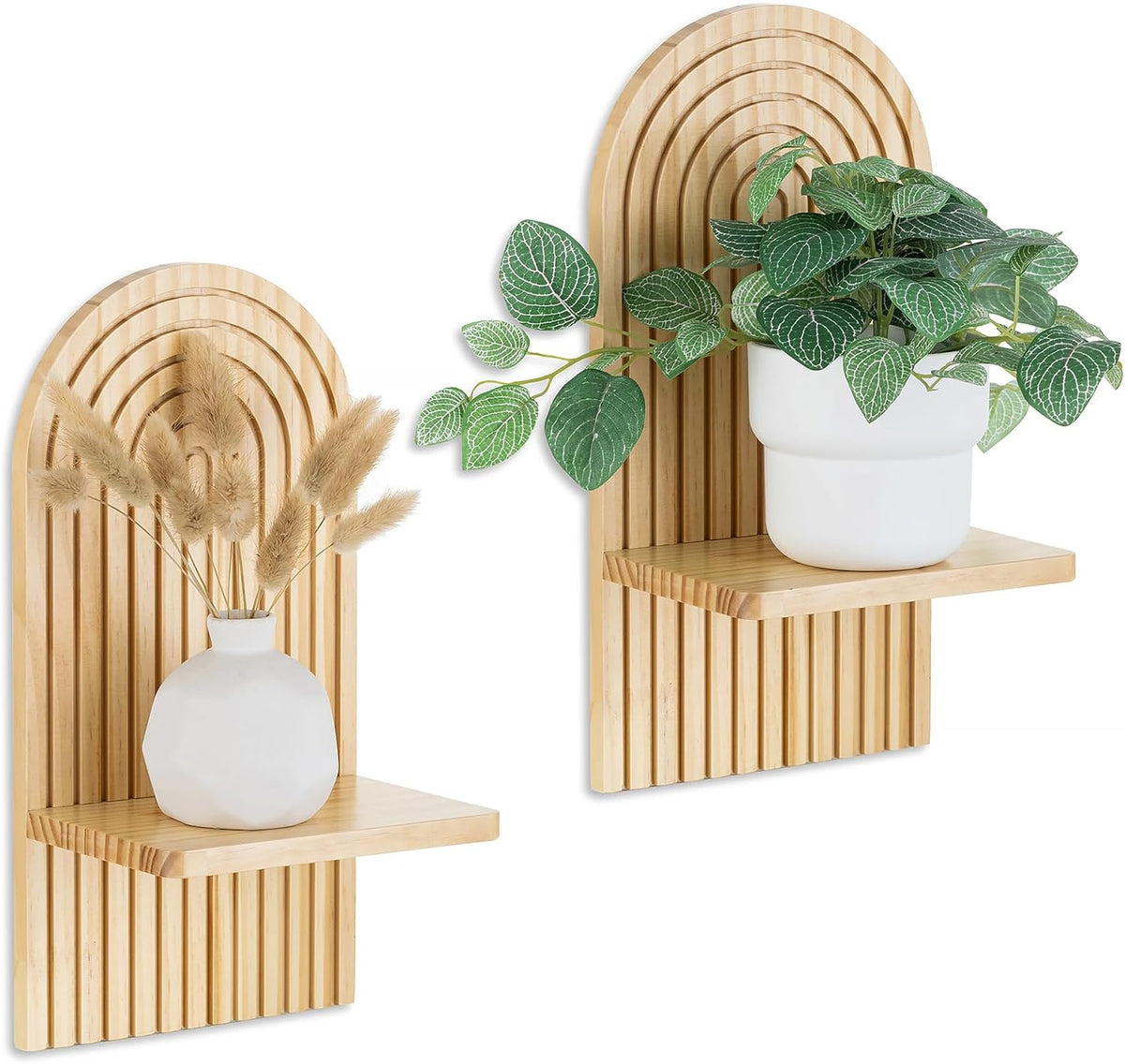 Wooden Small Hanging Shelves for Plant Candle - Room Decoration